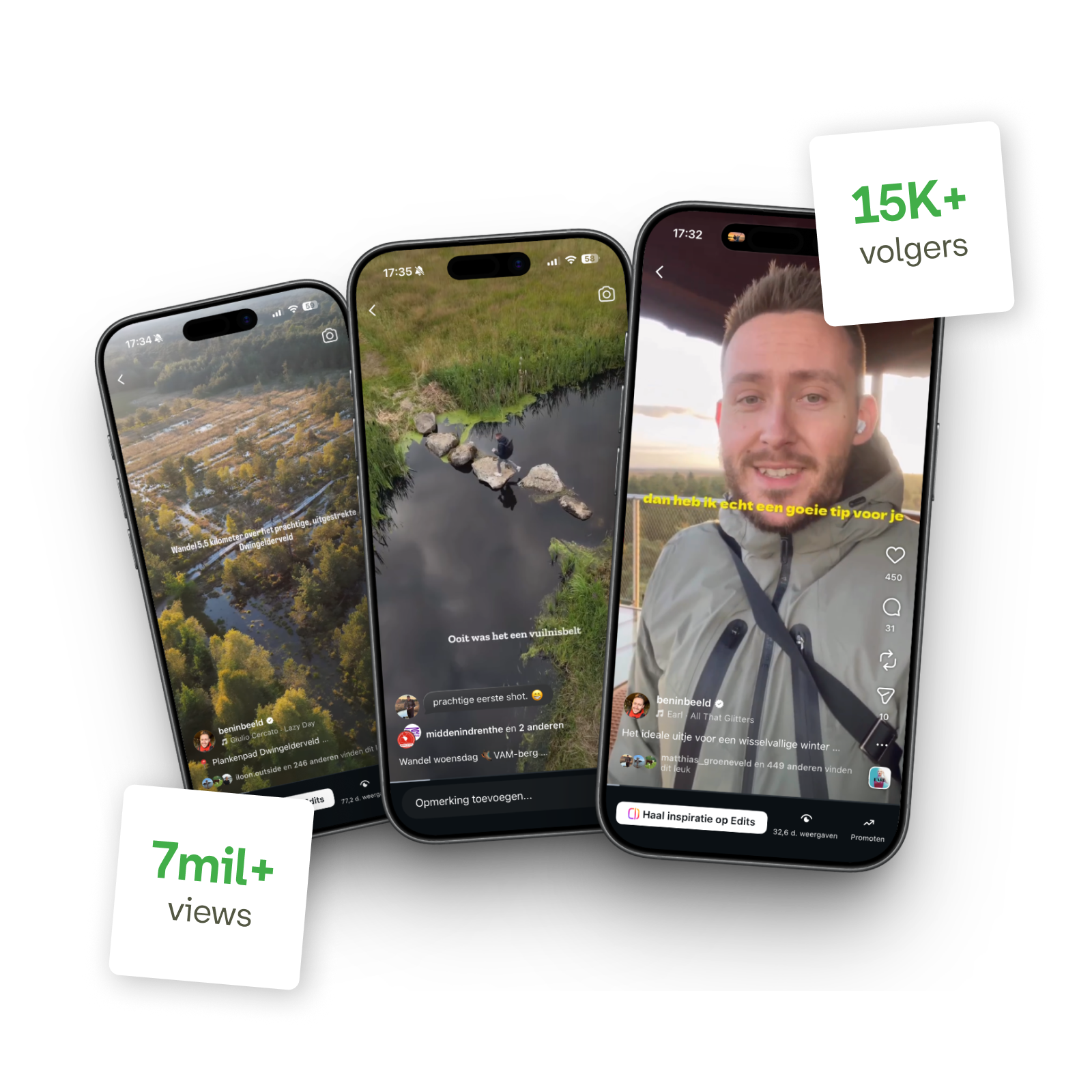 Ben in Beeld social media statistieken